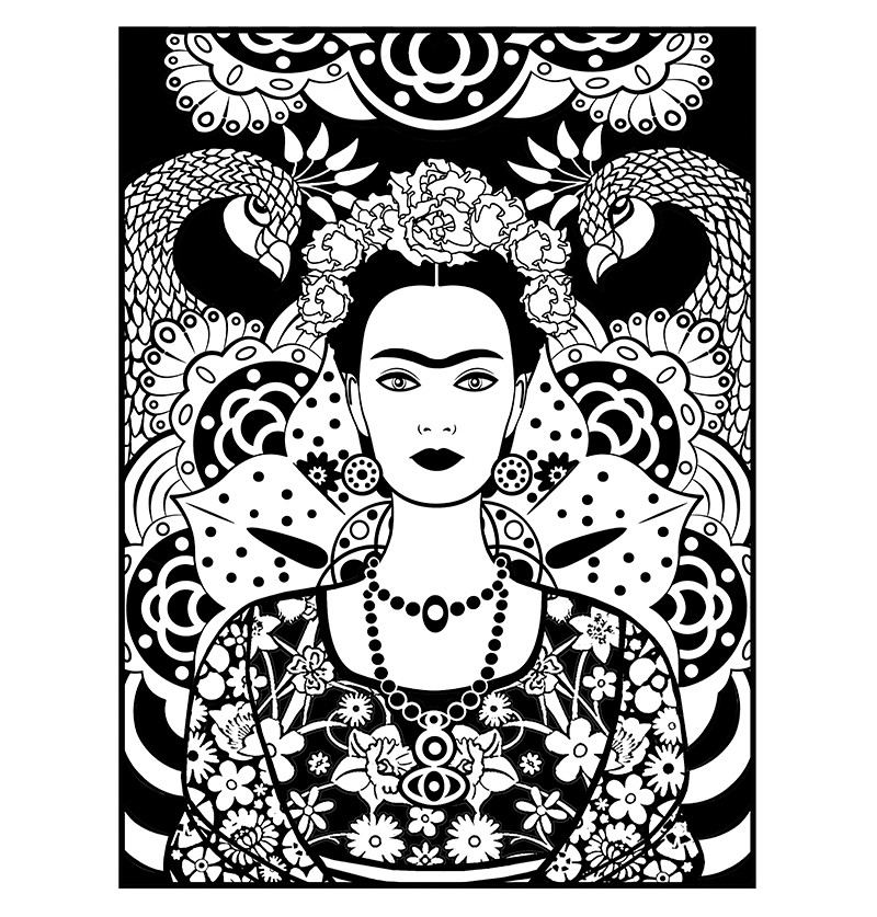 Cuadro Cara de Frida Kahlo
